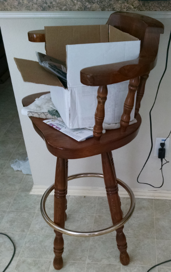 A chair for short people?